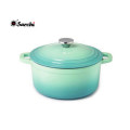 6 Quart Enamel Covered cast iron cooking pot